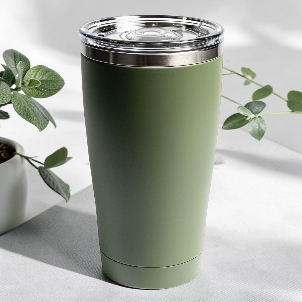 Viben Vacuum Insulated Stainless Steel Tumbler - 16oz Leak-Proof Travel Mug for Hot & Cold Drinks