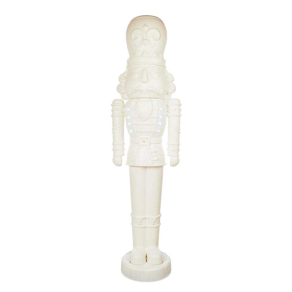 Animated White Nutcracker Blow Mold, 75 in, 6.25 ft, by Holiday Time
